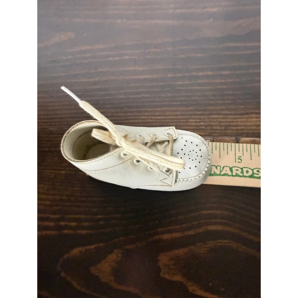 Vintage‎ Stride Rite Baby Shoes White Leather High Top Walkers 1972 Box Size 1